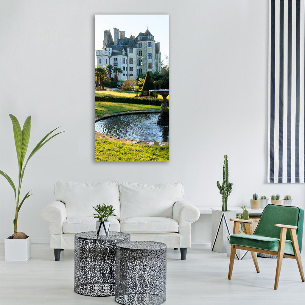 castle park garden plant landscape Vertical Canvas Wall Art