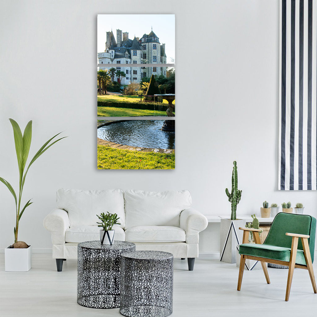 castle park garden plant landscape Vertical Canvas Wall Art