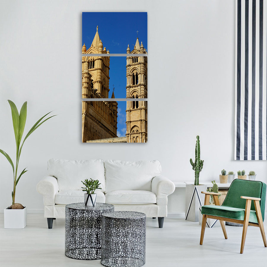 cathedral palermo sicily church Vertical Canvas Wall Art