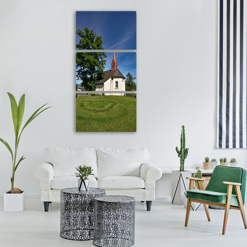 chapel nature church god Vertical Canvas Wall Art
