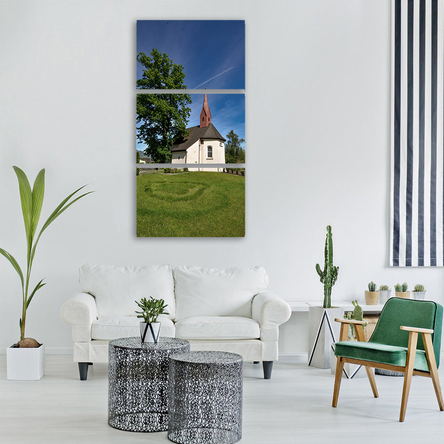chapel nature church god Vertical Canvas Wall Art
