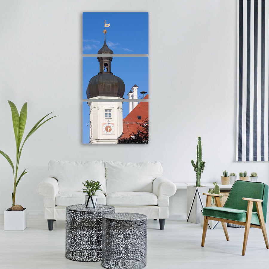 church steeple christianity Vertical Canvas Wall Art