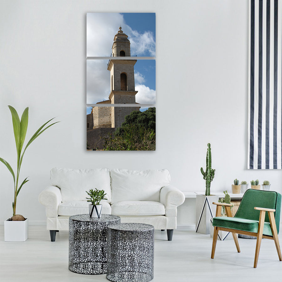 church majorca spain mallorca Vertical Canvas Wall Art