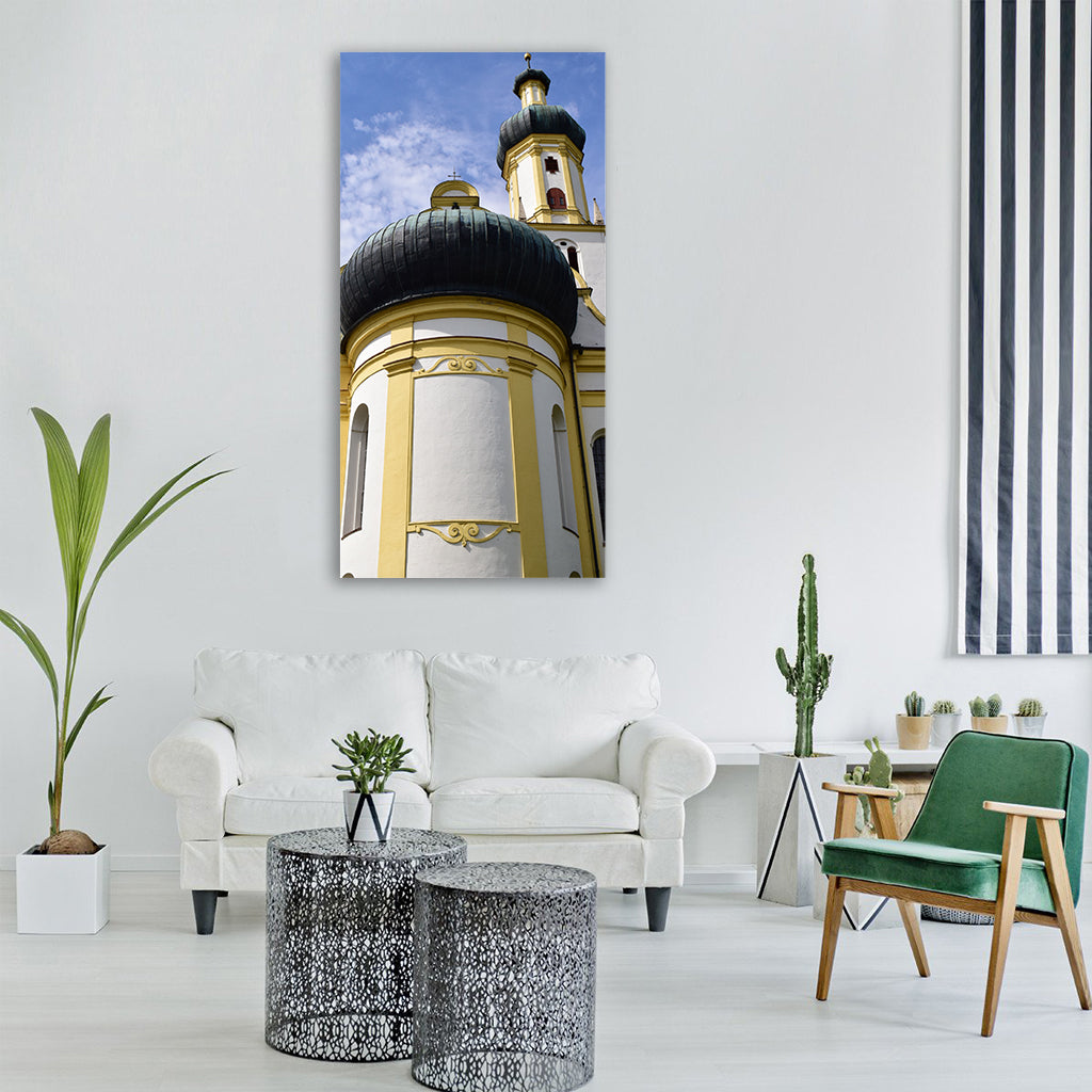 church pilgrimage church chapel Vertical Canvas Wall Art