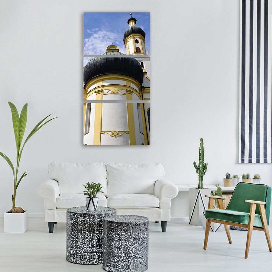 church pilgrimage church chapel Vertical Canvas Wall Art
