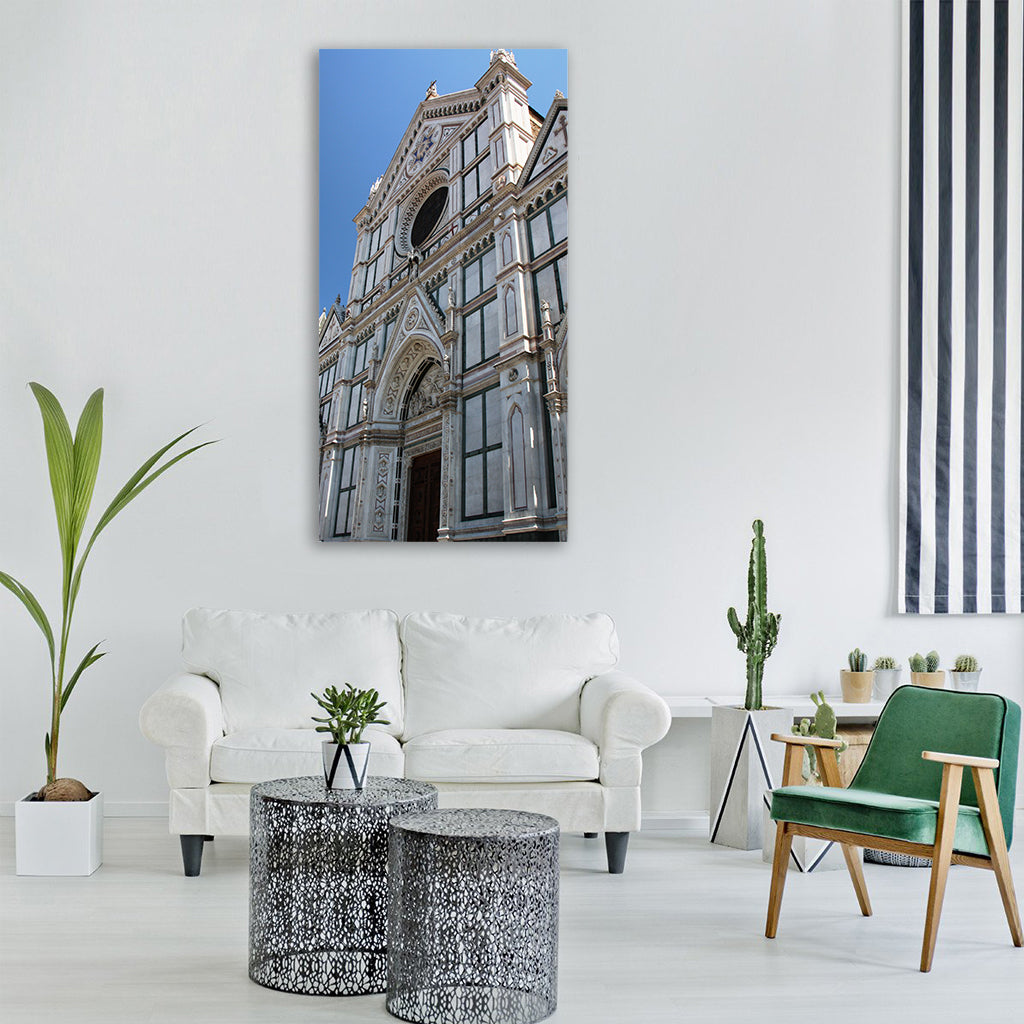 church florence italy churches Vertical Canvas Wall Art