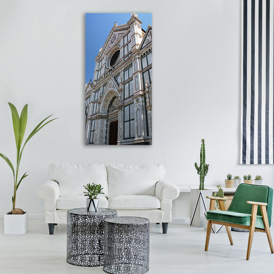 church florence italy churches Vertical Canvas Wall Art