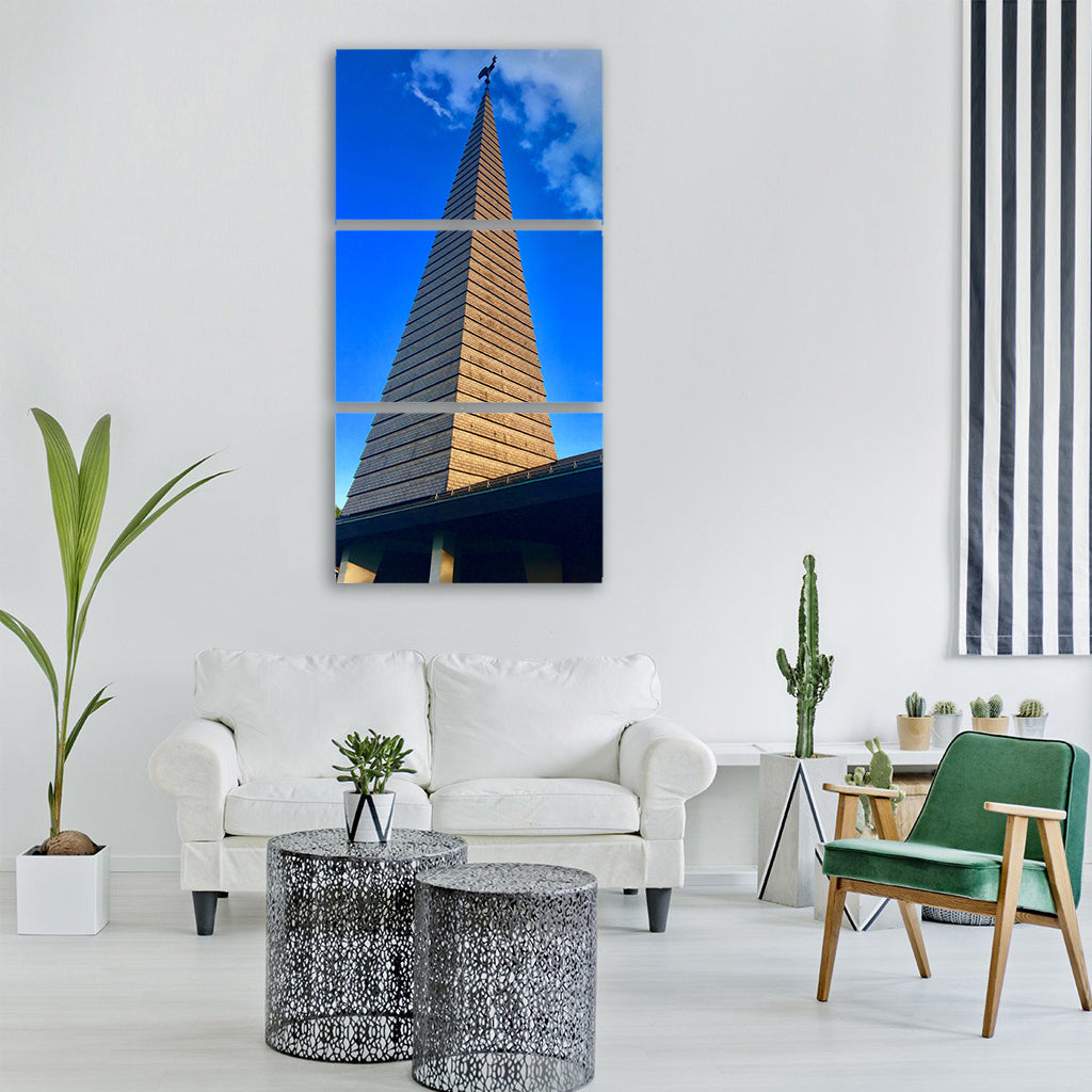 church zollikon chapel summer sky Vertical Canvas Wall Art