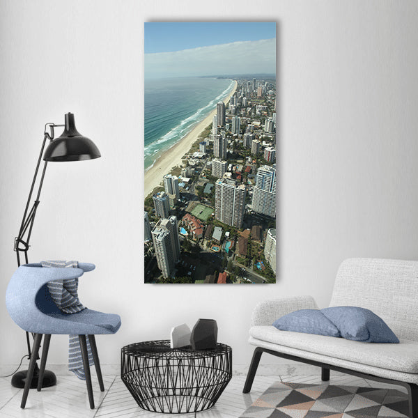 City skyscraper skyscrapers Vertical Canvas Wall Art