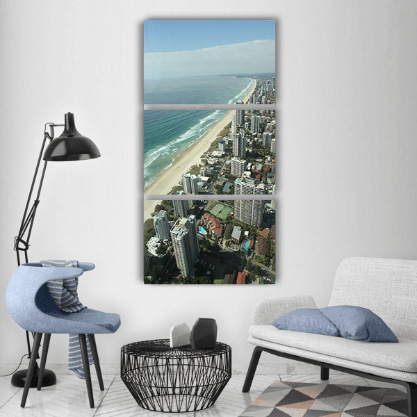 City skyscraper skyscrapers Vertical Canvas Wall Art