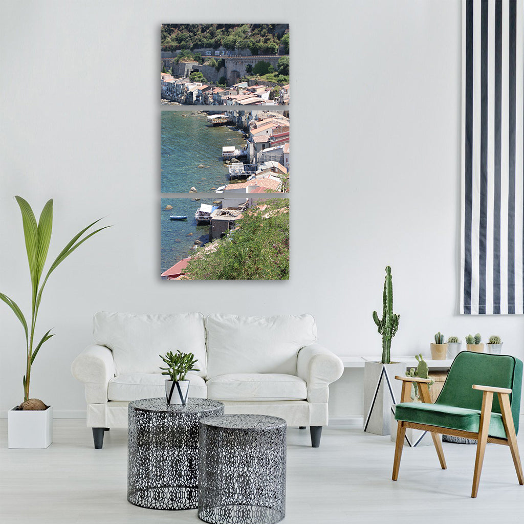 city waters architecture coast Vertical Canvas Wall Art