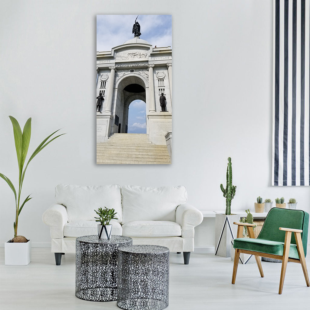 civil war monument memorial war Vertical Canvas Wall Art