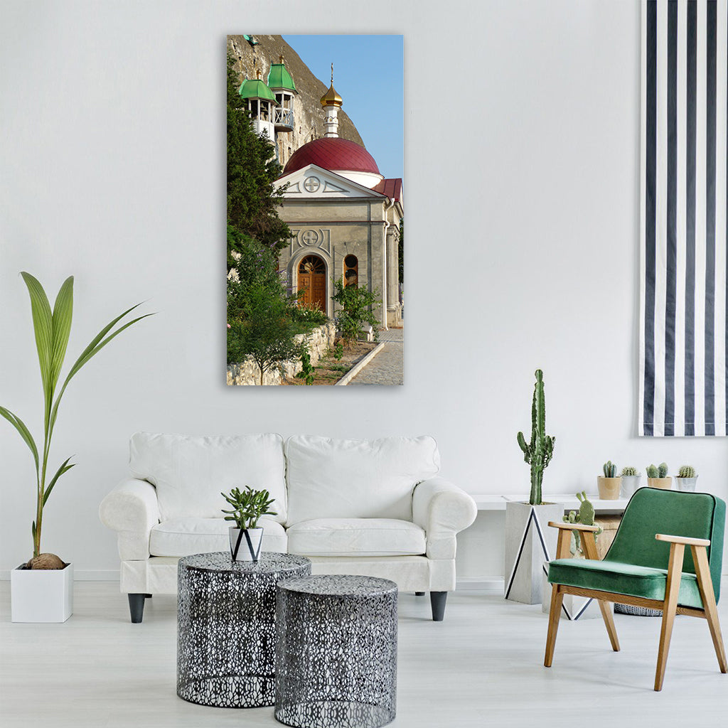 crimea church architecture faith Vertical Canvas Wall Art