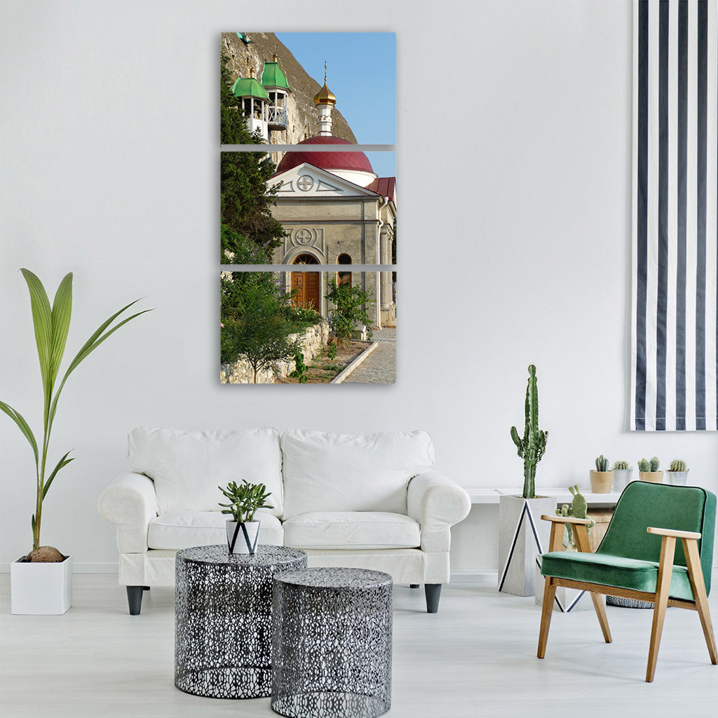 crimea church architecture faith Vertical Canvas Wall Art