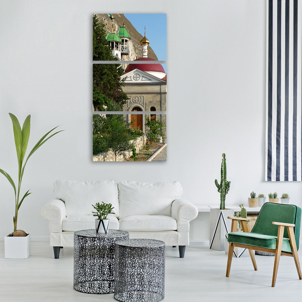 crimea church architecture faith Vertical Canvas Wall Art