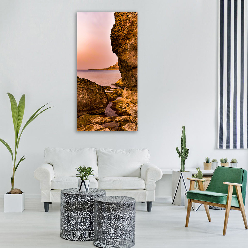 cyprus cavo greko landscape nnature Vertical Canvas Wall Art