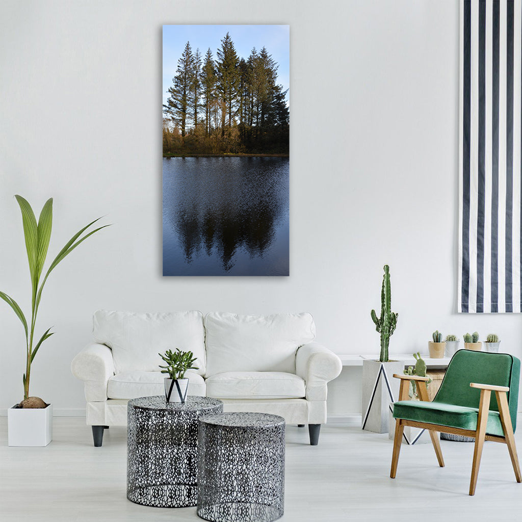 den trees pine more nature rest Vertical Canvas Wall Art
