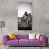 Dirt bike motorcycle exhaust metal Vertical Canvas Wall Art