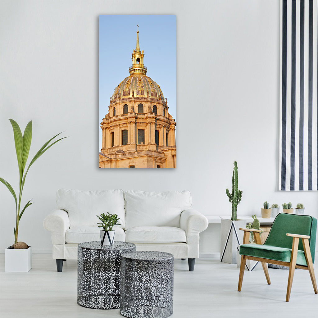 dome saint louis des invalides paris Vertical Canvas Wall Art