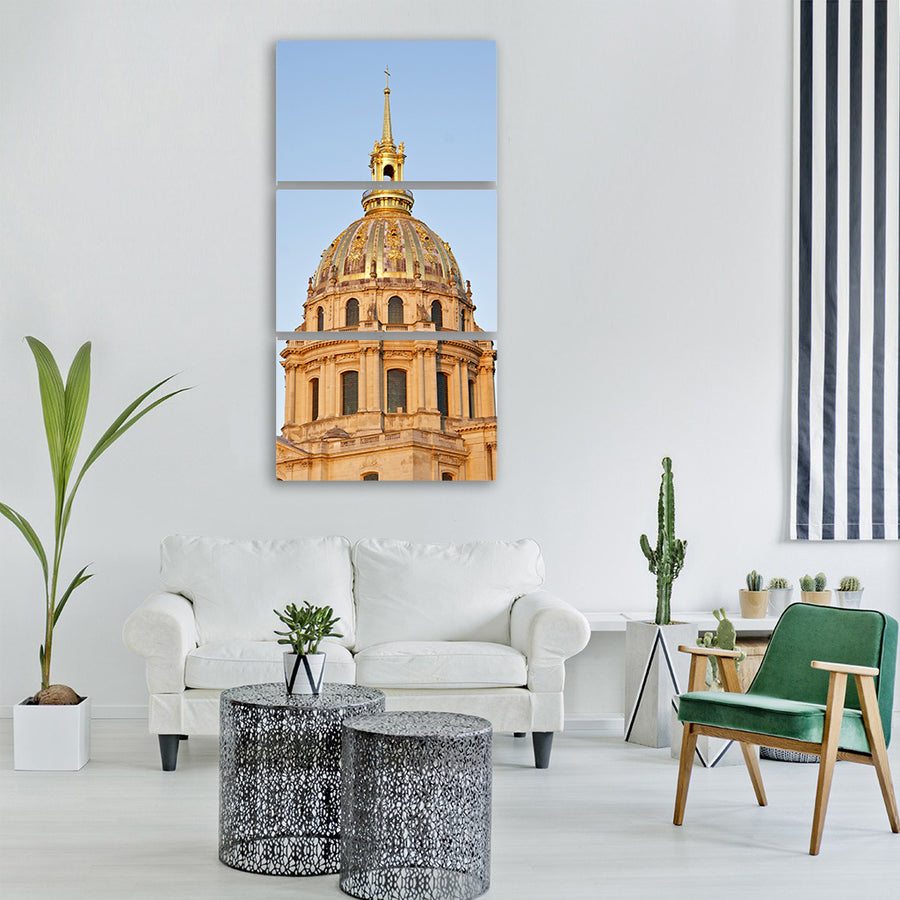 dome saint louis des invalides paris Vertical Canvas Wall Art