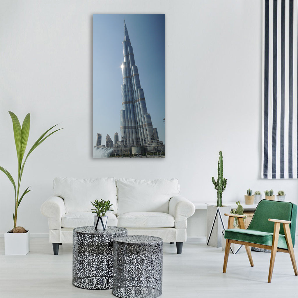 dubai uae emirates emirate desert Vertical Canvas Wall Art