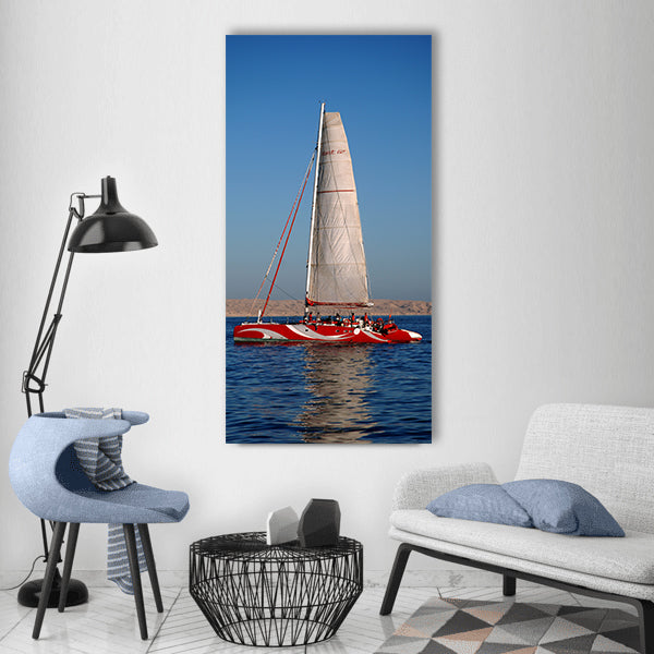 Egypt summer water beach nature Vertical Canvas Wall Art