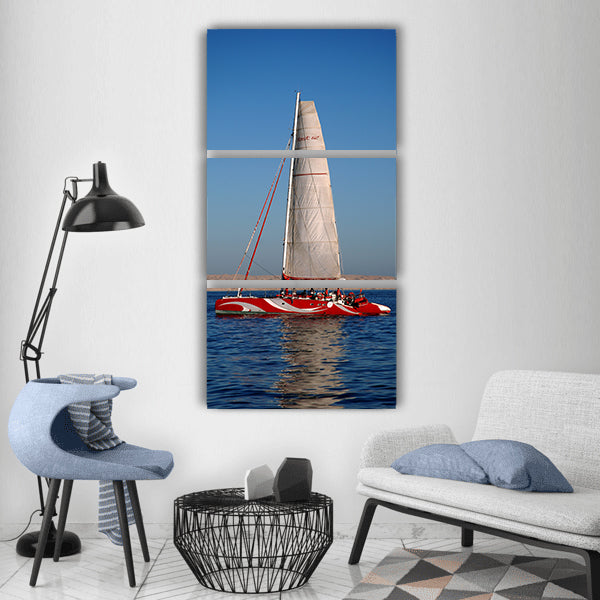Egypt summer water beach nature Vertical Canvas Wall Art