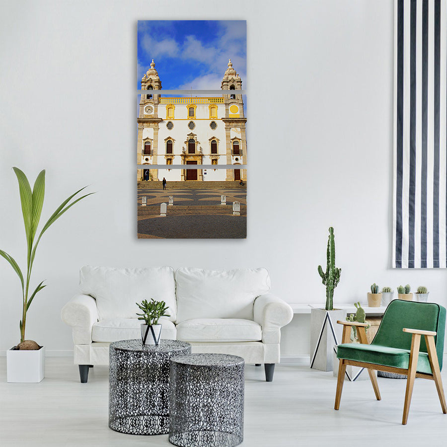 faro portugal algarve bone chapel Vertical Canvas Wall Art