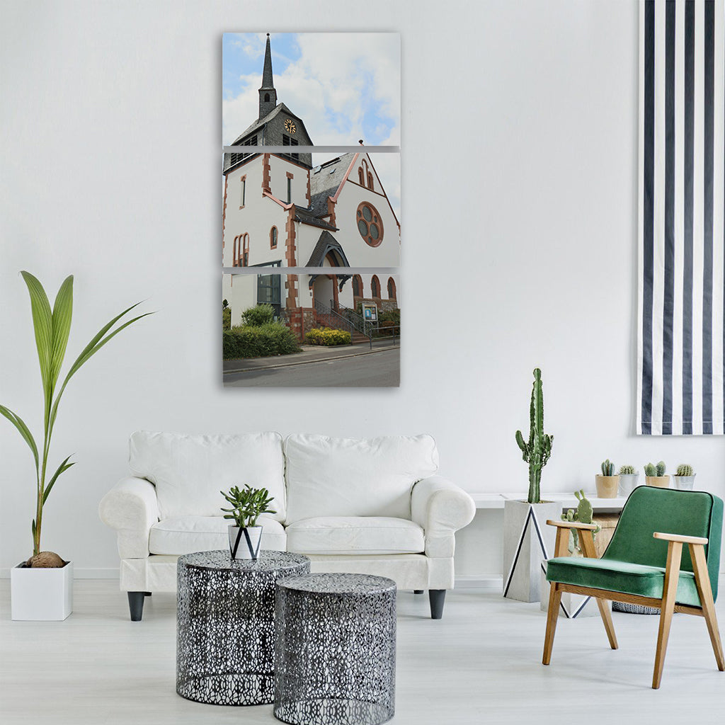 fellingshausen church Vertical Canvas Wall Art
