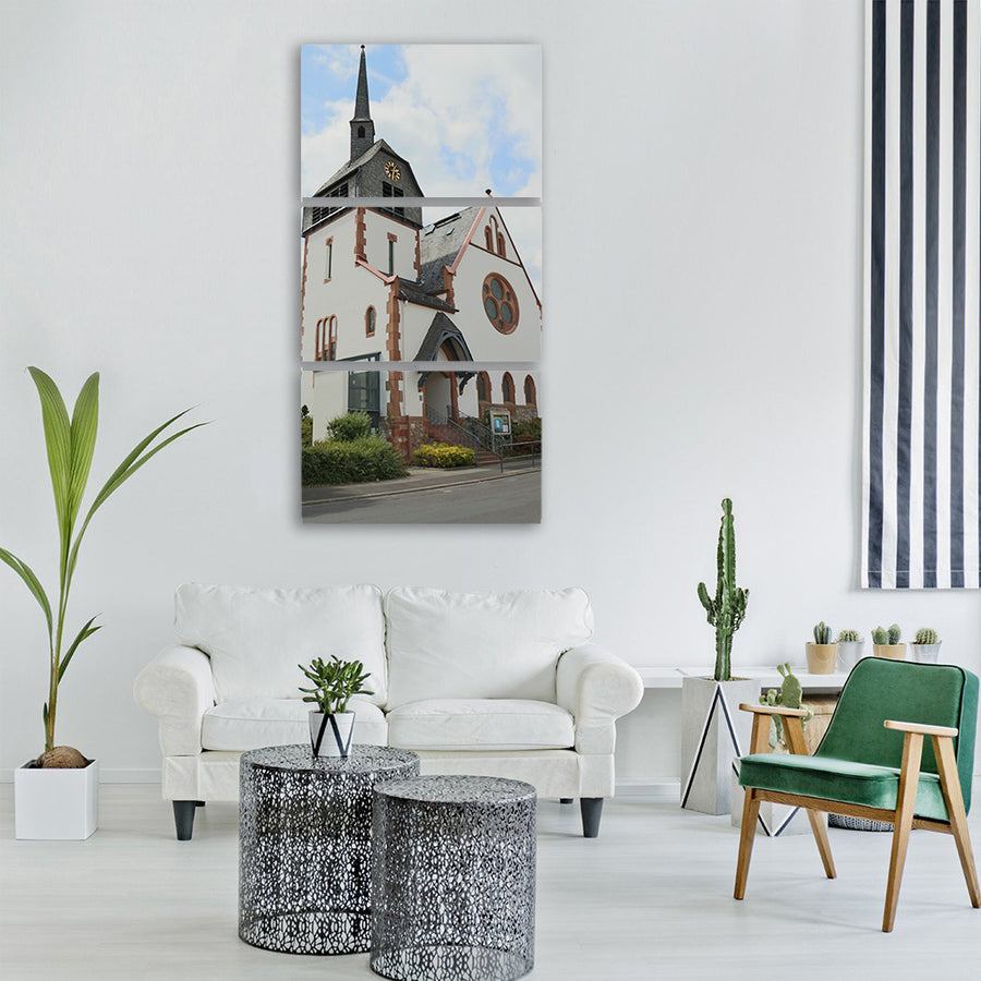 fellingshausen church Vertical Canvas Wall Art