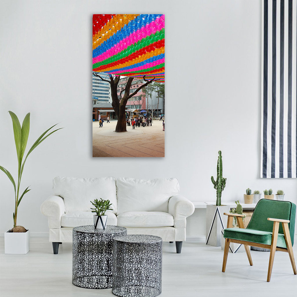 festival spring korea asia seoul Vertical Canvas Wall Art