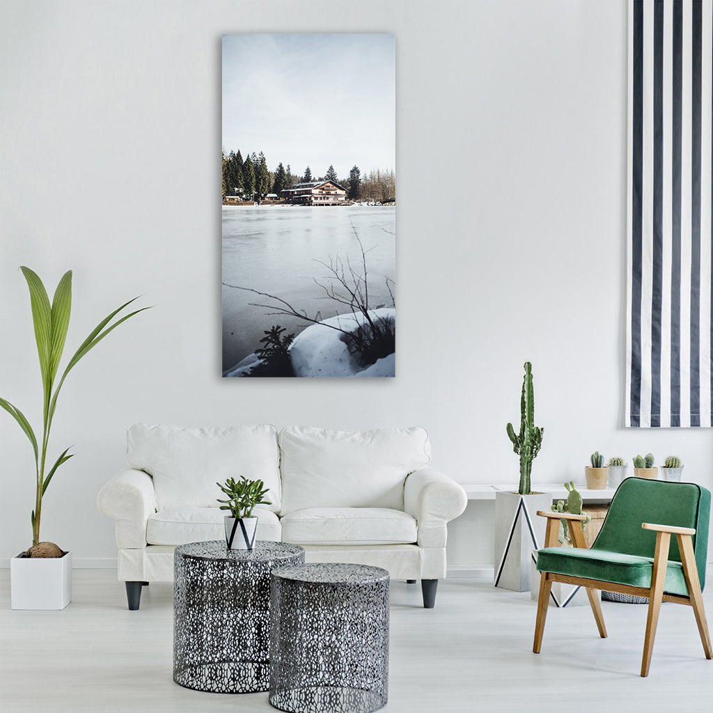 fichtelgebirge lake nature water Vertical Canvas Wall Art