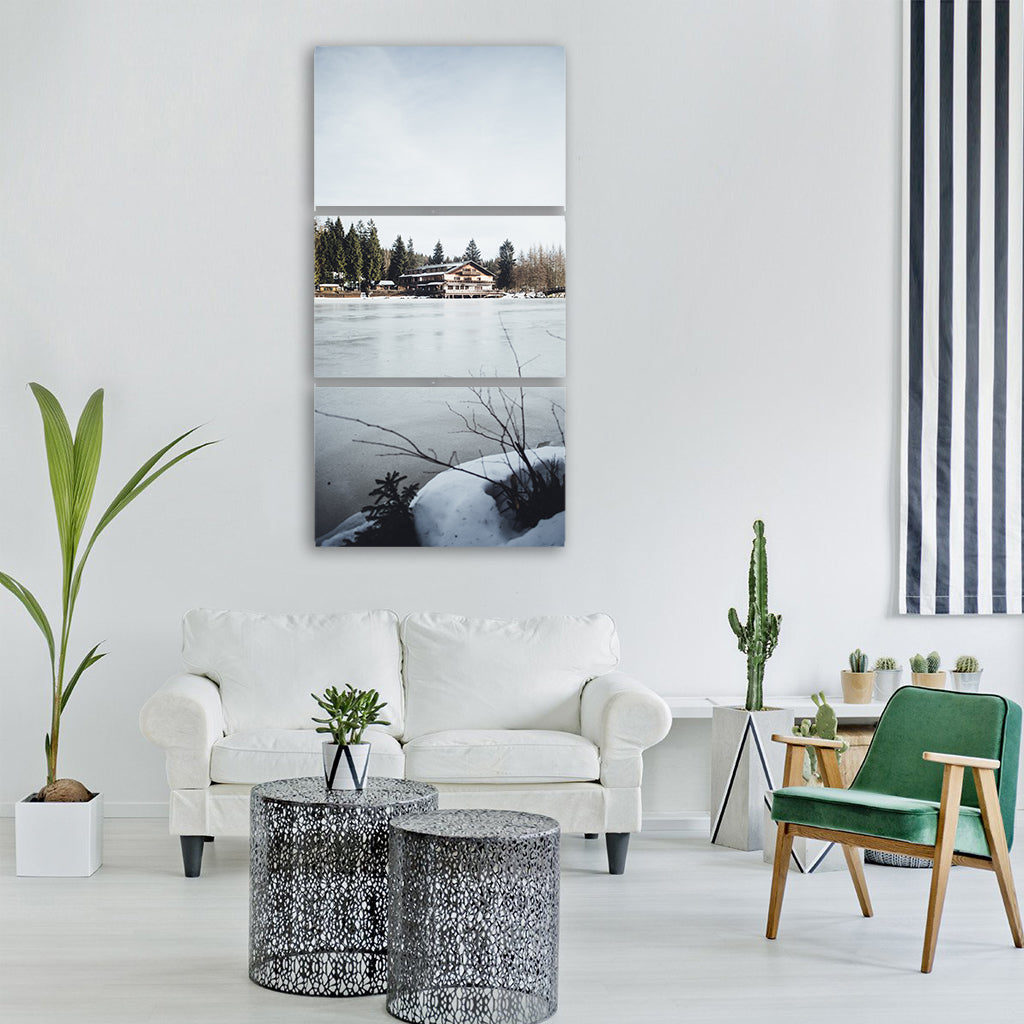 fichtelgebirge lake nature water Vertical Canvas Wall Art