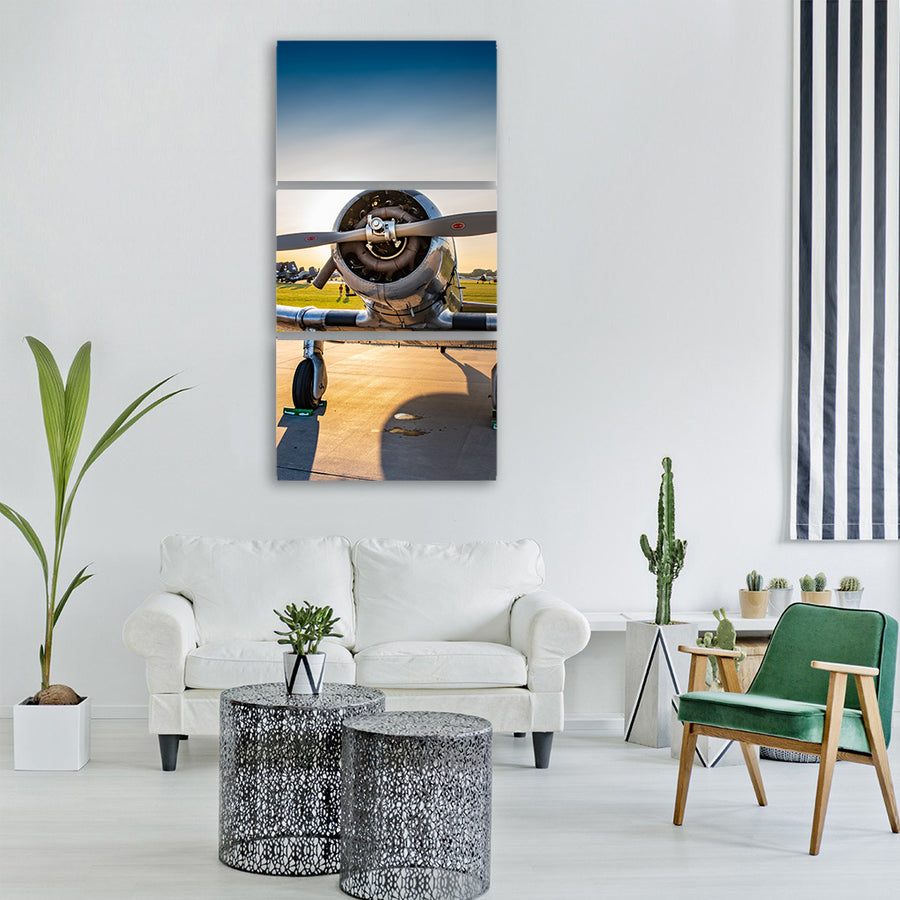 fighter vintage ww2 military Vertical Canvas Wall Art