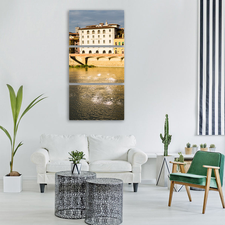 florence sunset italy yard sky Vertical Canvas Wall Art