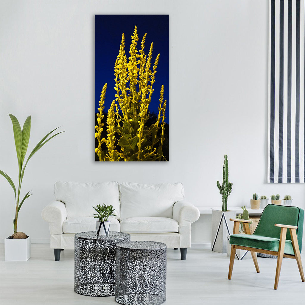 flower yellow yellow flower nature Vertical Canvas Wall Art