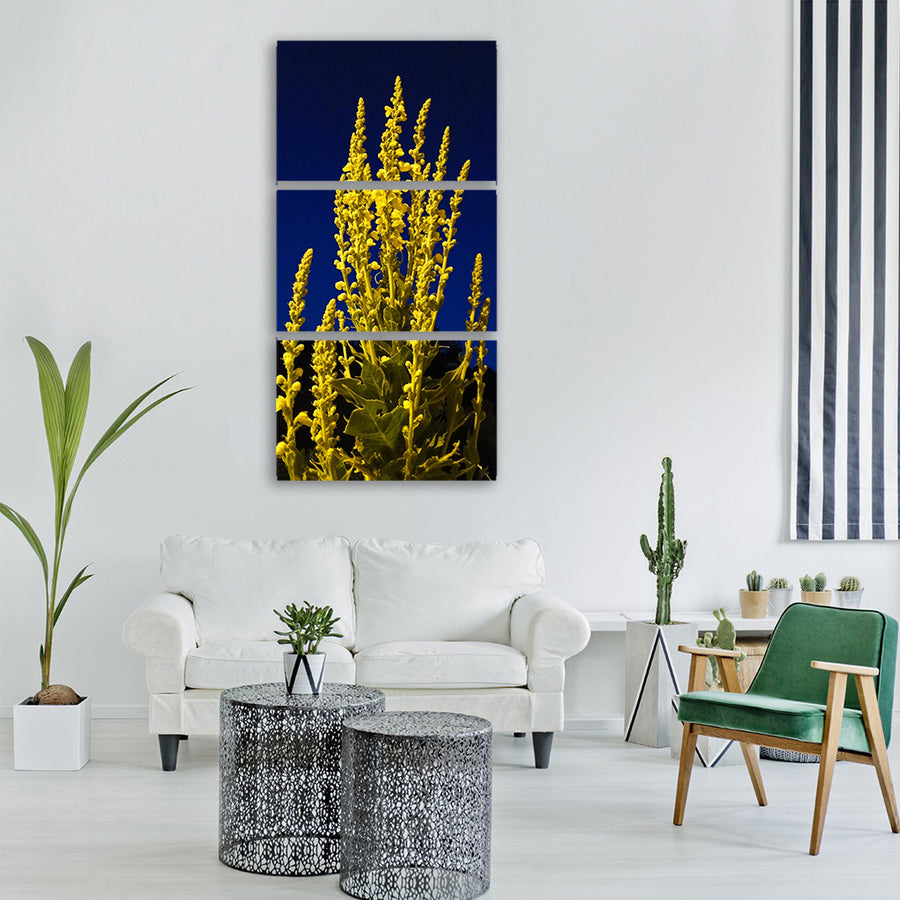 flower yellow yellow flower nature Vertical Canvas Wall Art