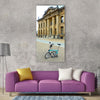 Folding bike bike bicycle brompton Vertical Canvas Wall Art