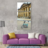 Folding bike bike bicycle brompton Vertical Canvas Wall Art