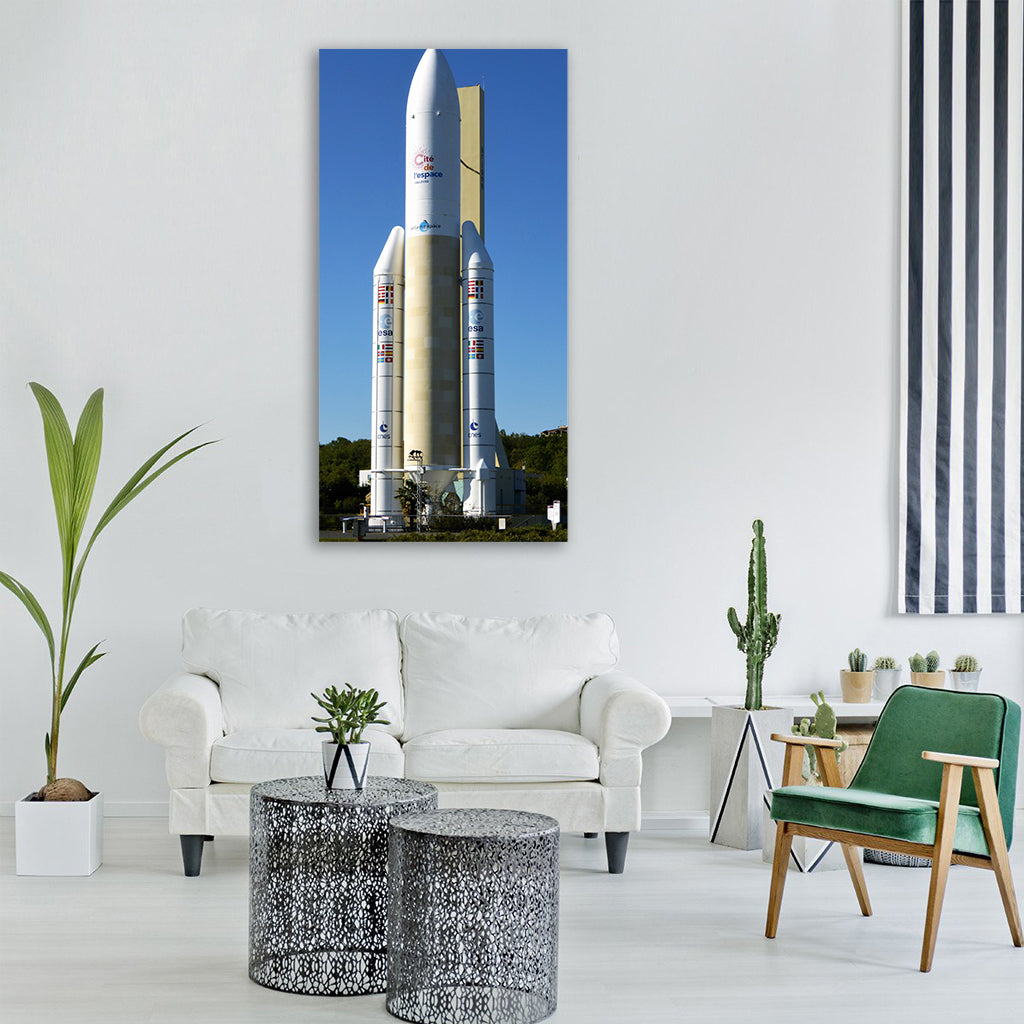 France toulouse spacecraft rocket Vertical Canvas Wall Art
