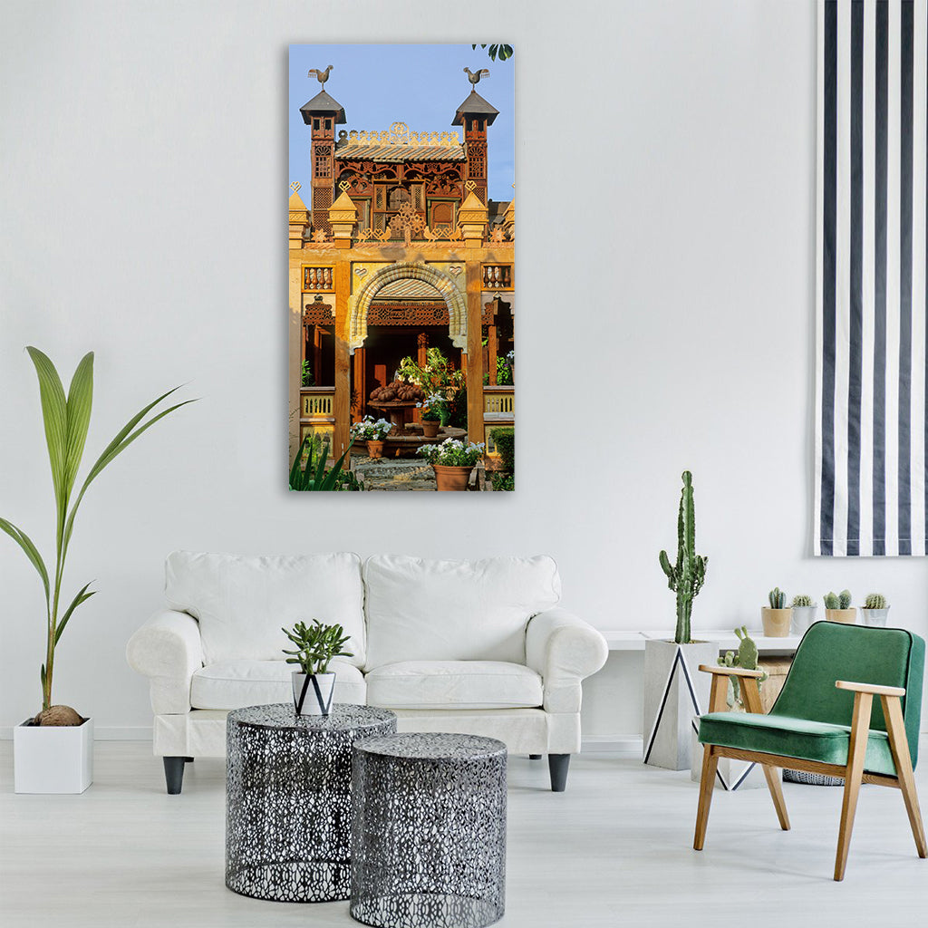 france building architecture spires Vertical Canvas Wall Art