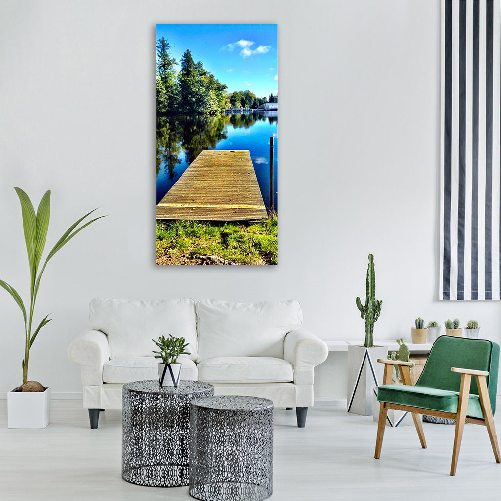 gävle bridge boulognerskogen forest Vertical Canvas Wall Art