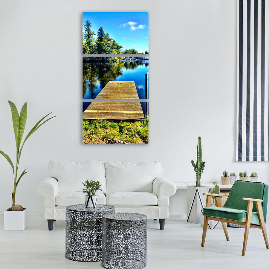 gävle bridge boulognerskogen forest Vertical Canvas Wall Art