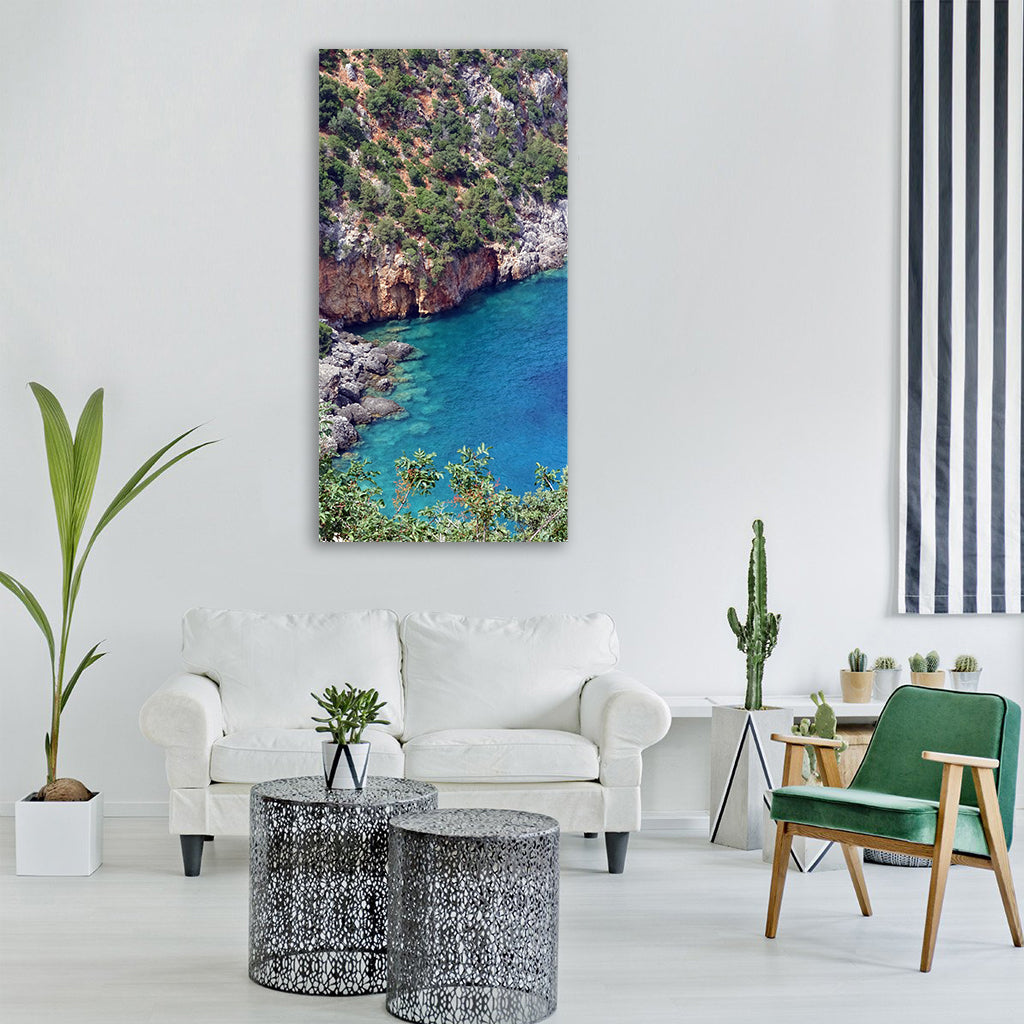 greece island cephalonia kefalonia Vertical Canvas Wall Art