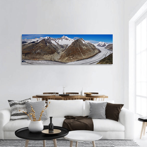 Galaxy Night  Sky Stars Trees Panoramic Canvas Wall Art