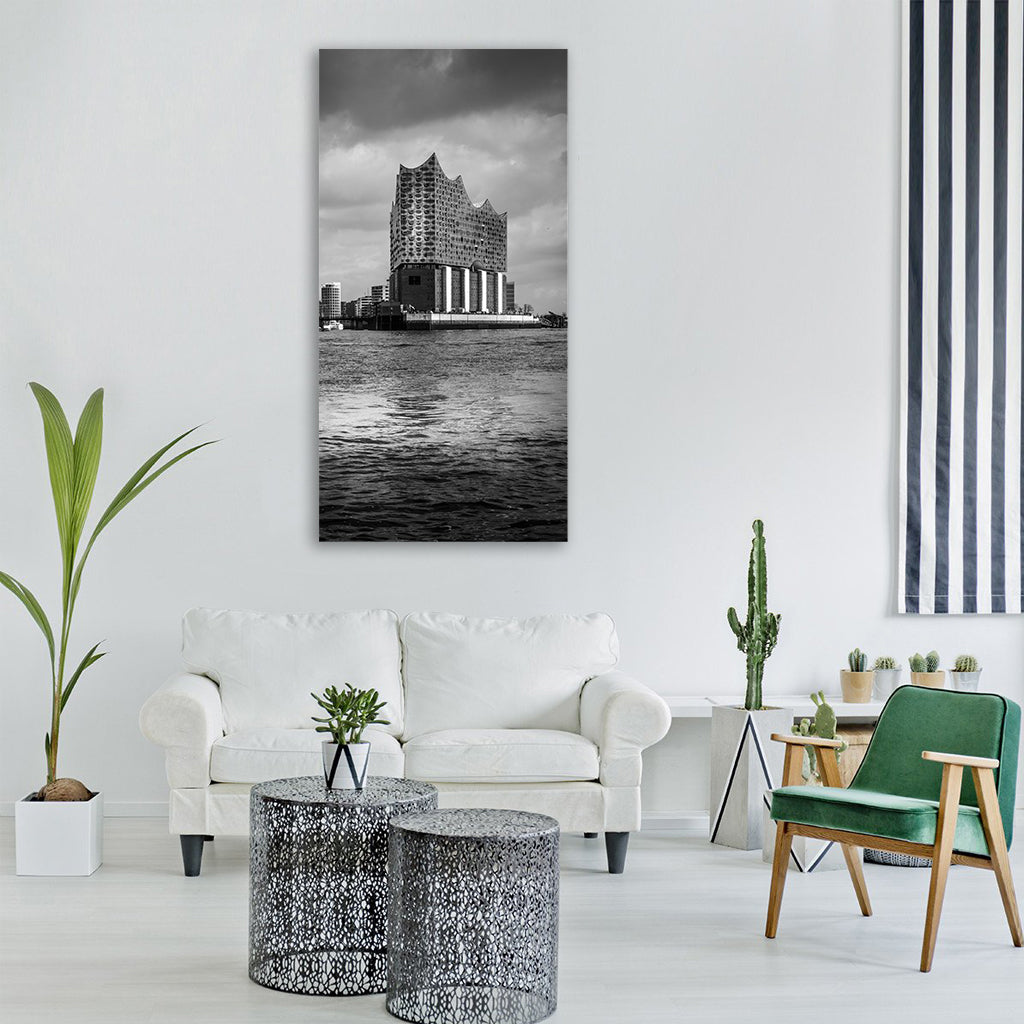 hamburg city big city Vertical Canvas Wall Art