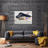 Epic Handgun With Bullets And Army Badge Multi Panel Canvas Wall Art Set