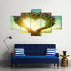 When The Trees Make A Heart In The Meadow Multi Panel Canvas Wall Art