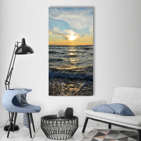Holidays the baltic sea sea beach Vertical Canvas Wall Art