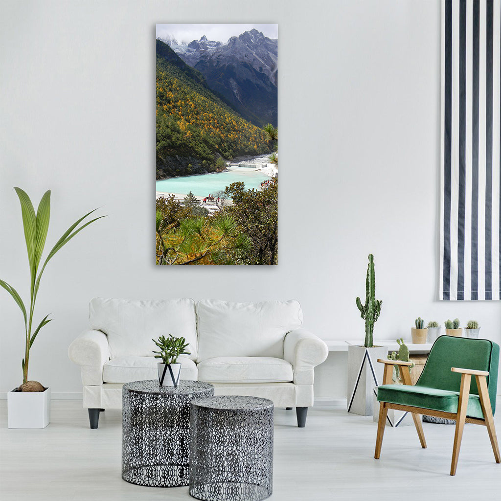 in yunnan province blue moon bay Vertical Canvas Wall Art
